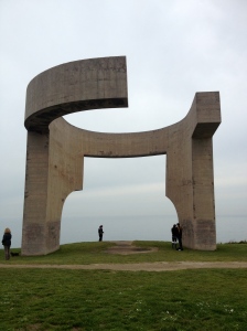 Neat structure on the hill in Gijon!