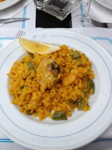 Paella-typical food of Valencia